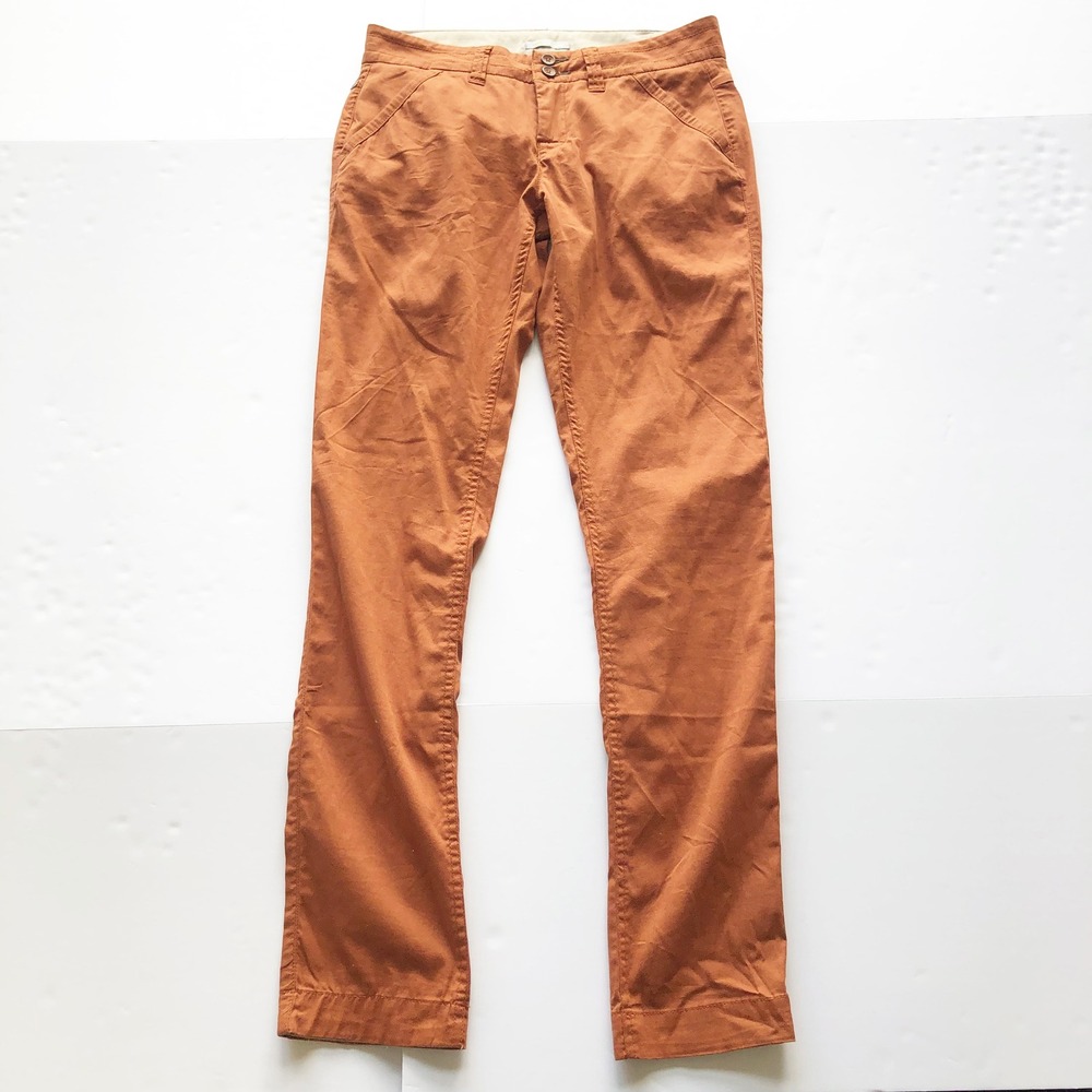 Horny Toad NWT Pants Womens 2 Elsa Pant Dark Copper Slim Straight Chino Outdoor - Picture 3 of 10